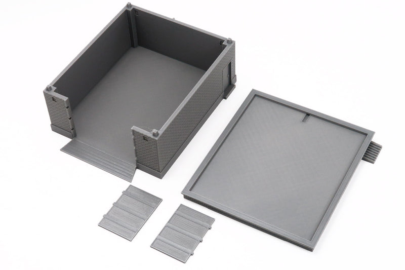 Soviet Workshop Garage - Zona Alfa / Cold War in the East - 3D Printed Miniature Wargaming Terrain 28mm / 20mm / 15mm Scale