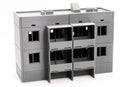 Soviet Apartments Block Type 2 - Zona Alfa / Cold War in the East - 3D Printed Miniature Wargaming Terrain 28mm / 20mm / 15mm Scale