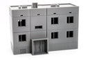 Soviet Apartments Block Type 2 - Zona Alfa / Cold War in the East - 3D Printed Miniature Wargaming Terrain 28mm / 20mm / 15mm Scale