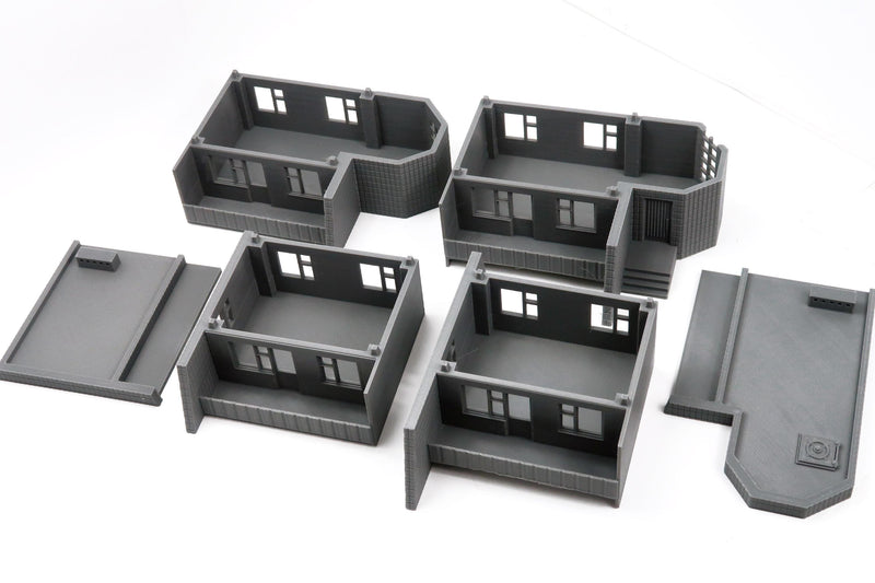 Soviet Small Leisure Hotel - Zona Alfa / Cold War in the East - 3D Printed Miniature Wargaming Terrain 28mm / 20mm / 15mm Scale