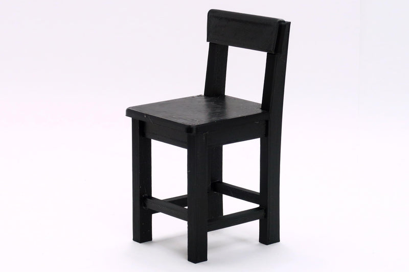 1:6 Scale Dollhouse Chair – 3D Printed Furniture for Barbie & Play Dolls