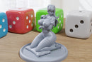 The Priestess - Sexy Pin-Up Fan Art - 3D Printed Miniature Figure - 32mm / 75mm / 170mm Scale - Garage Kit