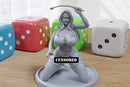 Morticia - Sexy Pin-Up Fan Art - 3D Printed Miniature Figure - 32mm / 75mm / 170mm Scale - Garage Kit