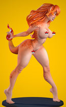 Charmelle - Sexy Pin-Up Fan Art - 3D Printed Miniature Figure - 32mm / 75mm / 170mm Scale - Garage Kit