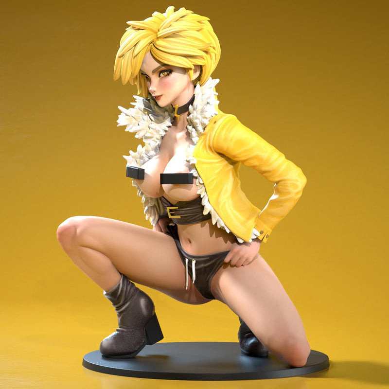 Jolina - Sexy Pin-Up Fan Art - 3D Printed Miniature Figure - 32mm / 75mm / 170mm Scale - Garage Kit