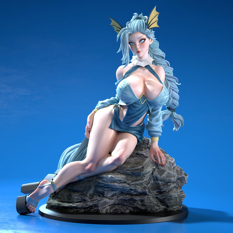 Vapiry - Sexy Pin-Up Fan Art - 3D Printed Miniature Figure - 32mm / 75mm / 170mm Scale - Garage Kit