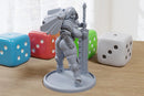 Jet-Pack Sexy Pin-Up - 3D Printed Minifigure for Fantasy Miniature Tabletop Games DND, Frostgrave 28mm / 32mm / 75mm