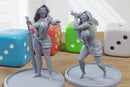 Sisters Forlorn - Sexy Pinup - 3D Printed Minifigures for Fantasy Miniature Tabletop Games DND, Frostgrave 28mm / 32mm / 75mm
