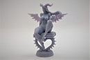 Succubus - Sexy Pin-Up Fan Art - 3D Printed Miniature Figure - 32mm / 75mm / 170mm Scale - Garage Kit