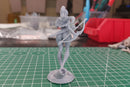 Elf Archer - Sexy Pin-Up Fan Art - 3D Printed Miniature Figure - 32mm / 75mm / 170mm Scale - Garage Kit