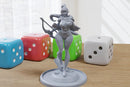 Elf Archer - Sexy Pin-Up Fan Art - 3D Printed Miniature Figure - 32mm / 75mm / 170mm Scale - Garage Kit