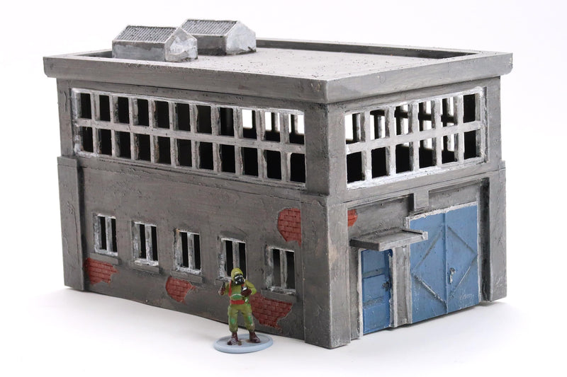 Small Industrial Building - ZONA ALFA / KONTRABAND 3D Printed Tabletop Miniature Wargaming Terrain