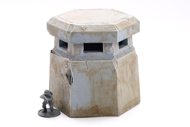 Watch Tower Bunker - Tabletop Wargaming WW2 Terrain | 15mm 20mm 28mm Miniature 3D Printed Model | Bolt Action