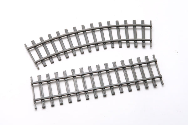 3D Printed 28mm Train Tracks for Wargaming – Curved or Straight Set of 6 | Miniature Terrain