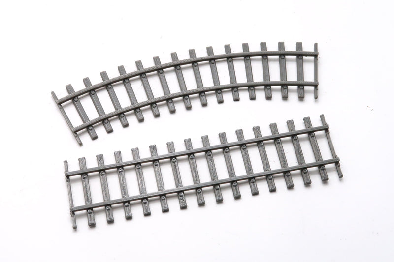 3D Printed 28mm Train Tracks for Wargaming – Curved or Straight Set of 6 | Miniature Terrain