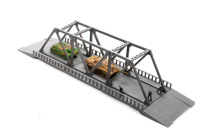 Pratt Truss Bridge - 3D Printed Miniature Wargaming Terrain 28mm / 20mm / 15mm Scale