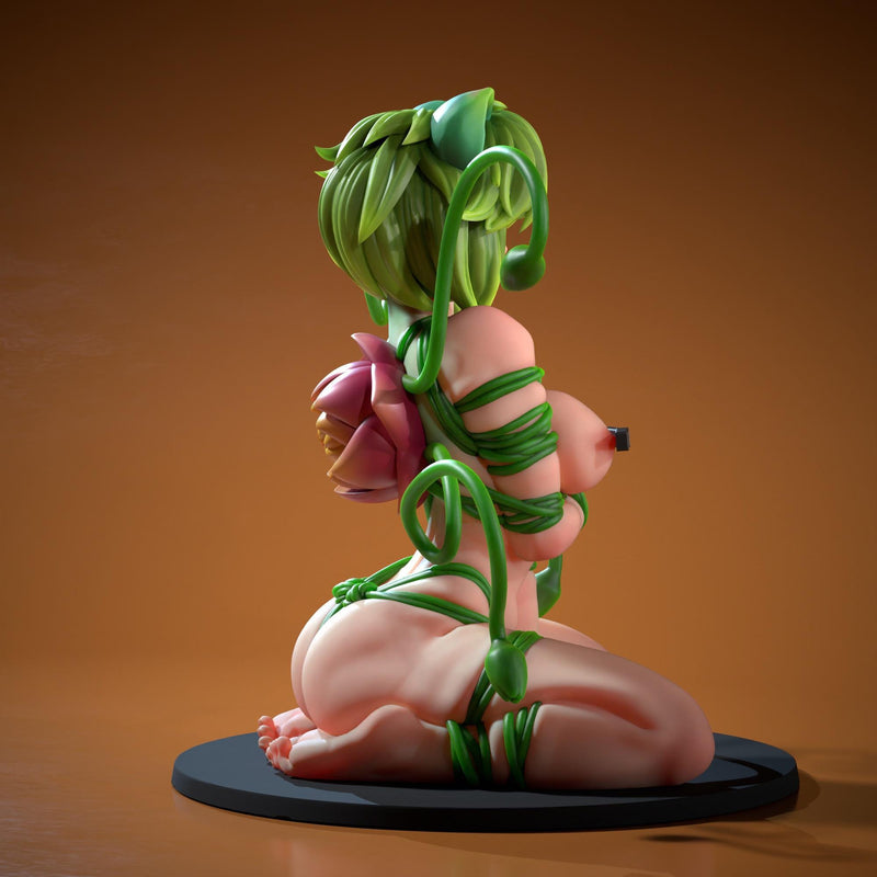 Bulbella - Sexy Pin-Up Fan Art - 3D Printed Miniature Figure - 32mm / 75mm / 170mm Scale - Garage Kit
