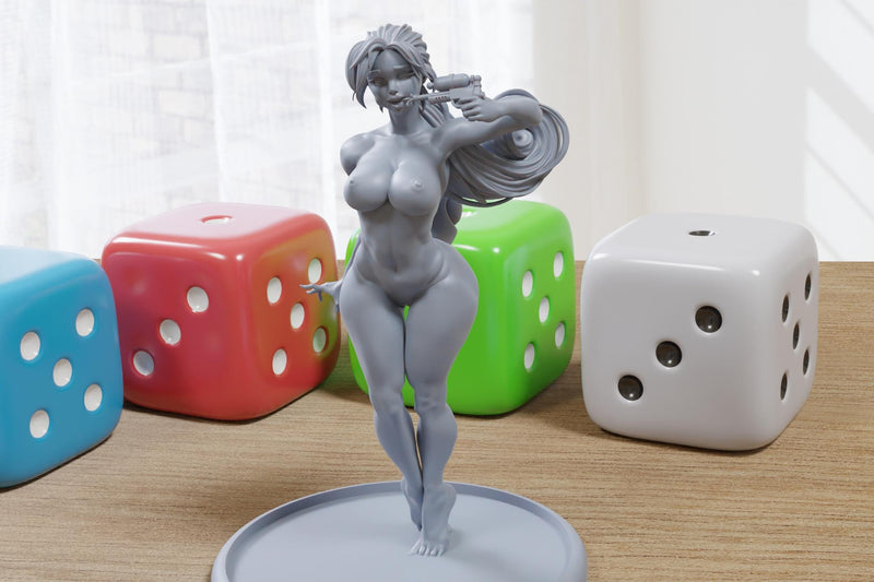 Squirtaline - Sexy Pin-Up Fan Art - 3D Printed Miniature Figure - 32mm / 75mm / 170mm Scale - Garage Kit