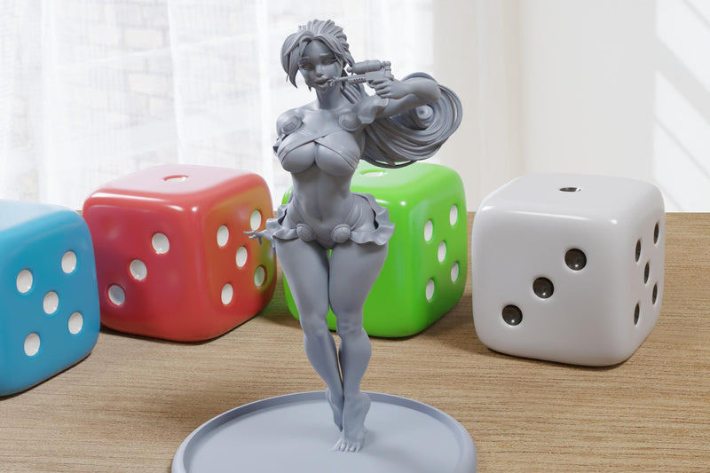 Squirtaline - Sexy Pin-Up Fan Art - 3D Printed Miniature Figure - 32mm / 75mm / 170mm Scale - Garage Kit
