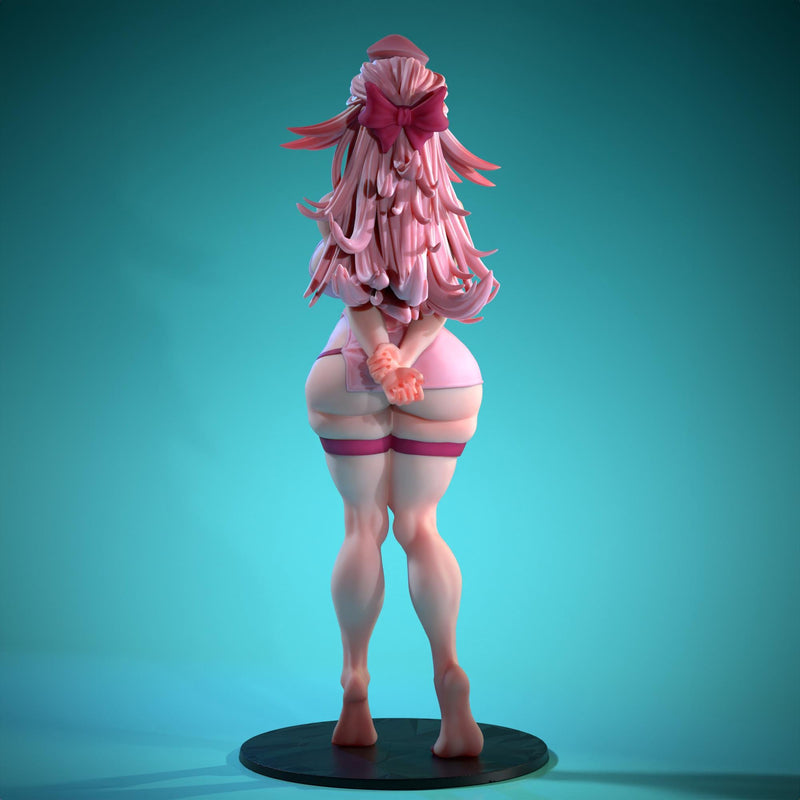 Chanchelyn - Sexy Pin-Up Fan Art - 3D Printed Miniature Figure - 32mm / 75mm / 170mm Scale - Garage Kit
