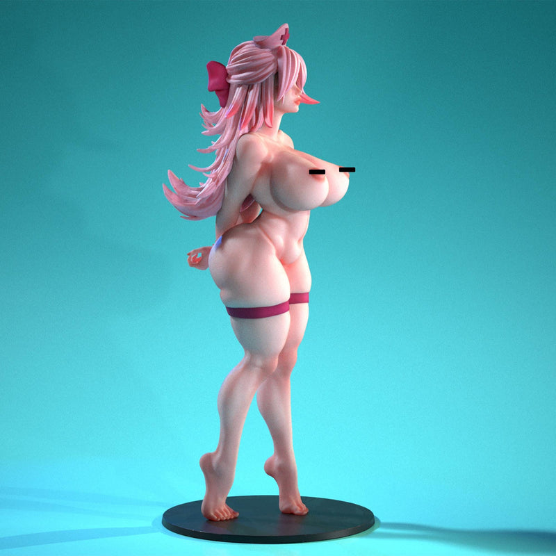 Chanchelyn - Sexy Pin-Up Fan Art - 3D Printed Miniature Figure - 32mm / 75mm / 170mm Scale - Garage Kit