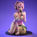 Jiglia - Sexy Pin-Up Fan Art - 3D Printed Miniature Figure - 32mm / 75mm / 170mm Scale - Garage Kit
