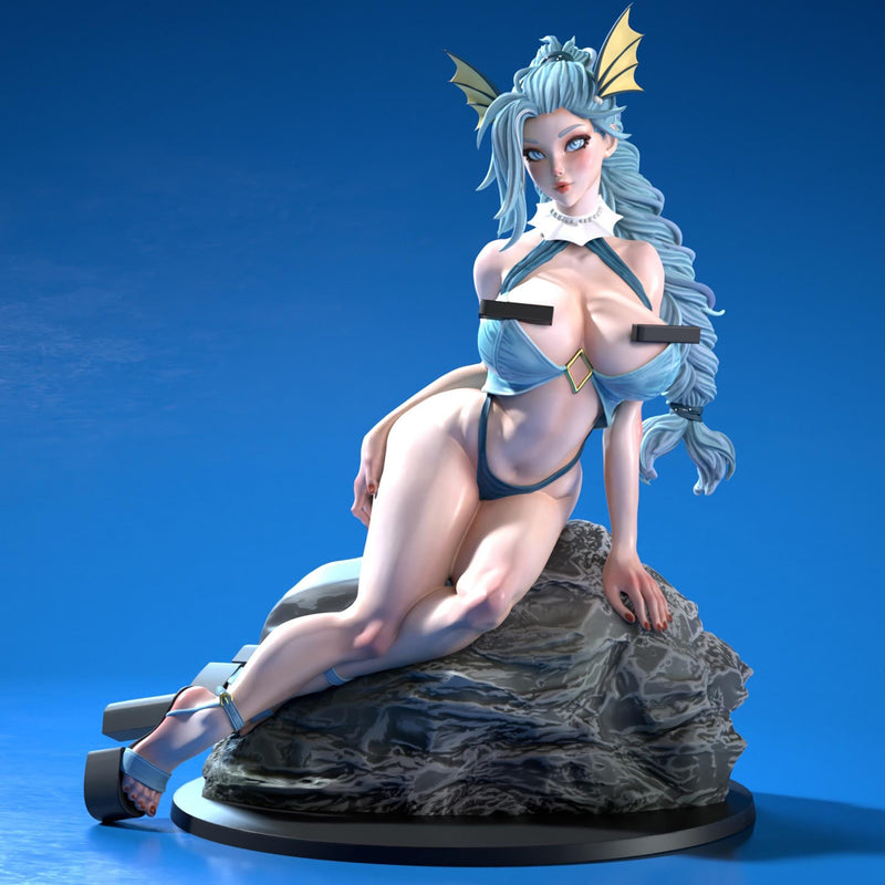 Vapiry - Sexy Pin-Up Fan Art - 3D Printed Miniature Figure - 32mm / 75mm / 170mm Scale - Garage Kit