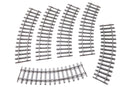 3D Printed 28mm Train Tracks for Wargaming – Curved or Straight Set of 6 | Miniature Terrain