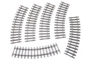 3D Printed 28mm Train Tracks for Wargaming – Curved or Straight Set of 6 | Miniature Terrain