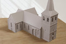 Oosterbeek Old Church - WW2 Intact or Damaged - 3D Printed Miniature Wargaming Terrain 28mm / 20mm / 15mm Scale