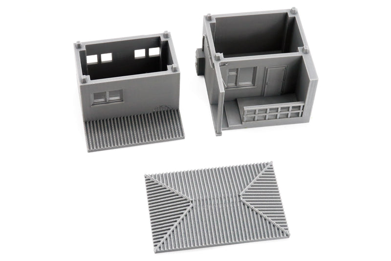 Zona Alfa Small Guard House / Cold War in the East - 3D Printed Miniature Wargaming Terrain 28mm / 20mm / 15mm Scale