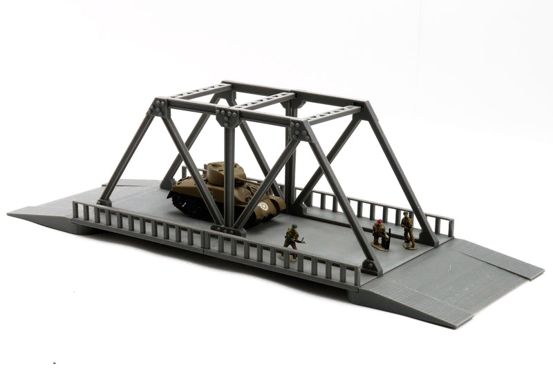 Pratt Truss Bridge - 3D Printed Miniature Wargaming Terrain 28mm / 20mm / 15mm Scale
