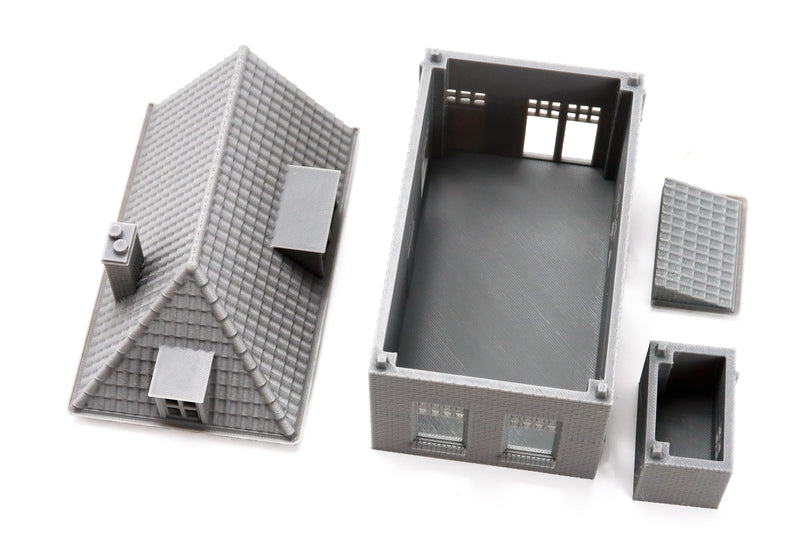 Oosterbeek WWII Single Storey House - 3D Printed Miniature Wargaming Terrain 28mm / 20mm / 15mm Scale