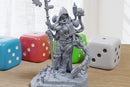 TechPrime Zarya Sexy Pin-Up - 3D Printed Minifigure for Fantasy Miniature Tabletop Games DND, Frostgrave 28mm / 32mm / 75mm