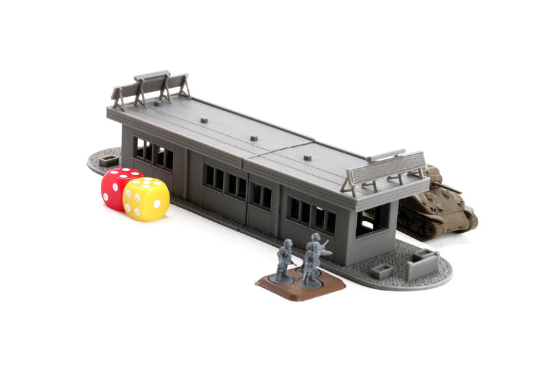 Checkpoint Charlie Berlin 1989 - 3D Printed Miniature Cold War Era Wargaming Terrain 28mm / 20mm / 15mm Scale