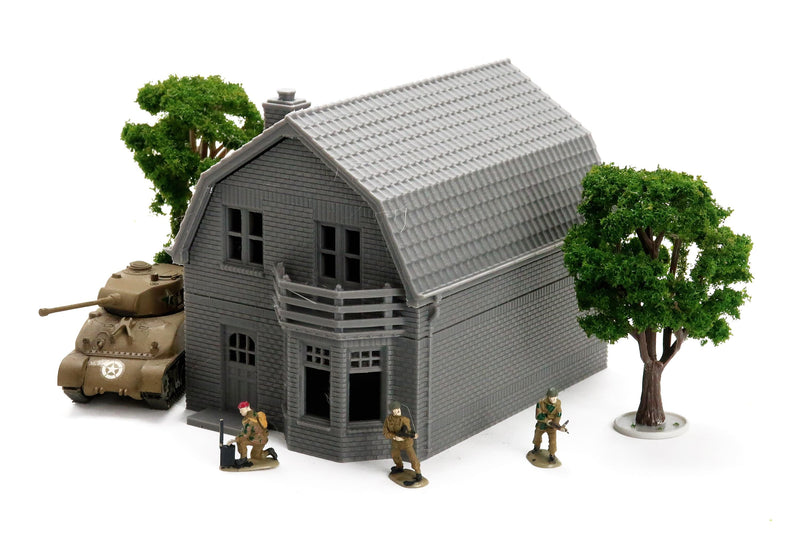 Oosterbeek WWII Double Storey House - 3D Printed Miniature Wargaming Terrain 28mm / 20mm / 15mm Scale