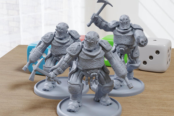 Heretic Marine Raiders - 28mm/32mm Scale 3D Printed Miniatures for Trench Warfare Darkgrim Miniature Tabletop Wargames