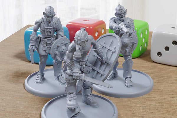 Heretic Cultists - 28mm/32mm Scale 3D Printed Miniatures for Trench Warfare Darkgrim Miniature Tabletop Wargames