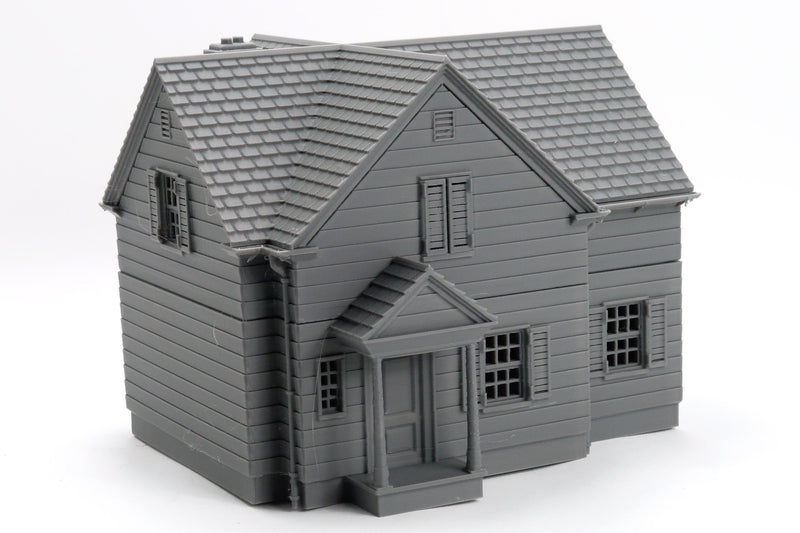 American Suburban House DS-01 - 3D Printed Miniature Wargaming Terrain