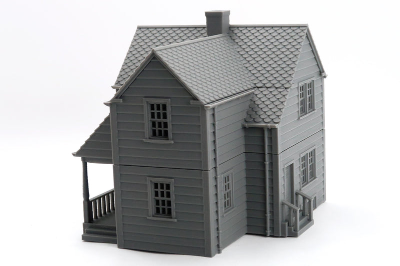 American Suburban House DS-03 - 3D Printed Miniature Wargaming Terrain