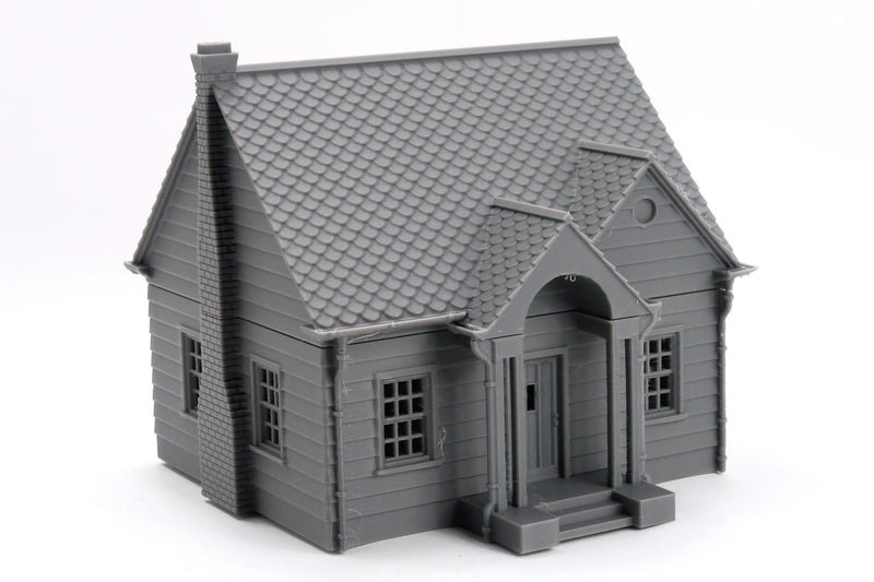 American Suburban House SS-01 - 3D Printed Miniature Wargaming Terrain