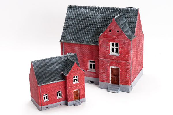 Fulda Cap West German Village House DS T1 - 3D Printed Miniature Cold War Era Wargaming Terrain 28mm / 20mm / 15mm Scale