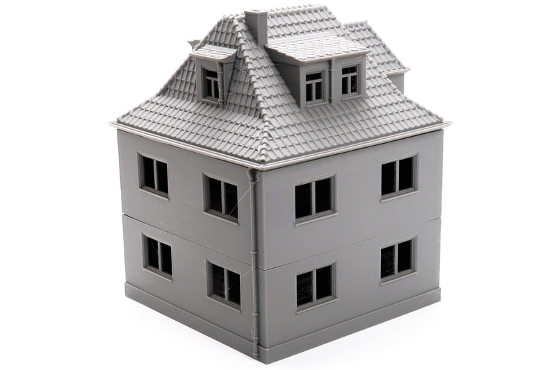 Fulda Cap West German Village House DS T3 - 3D Printed Miniature Cold War Era Wargaming Terrain 28mm / 20mm / 15mm Scale