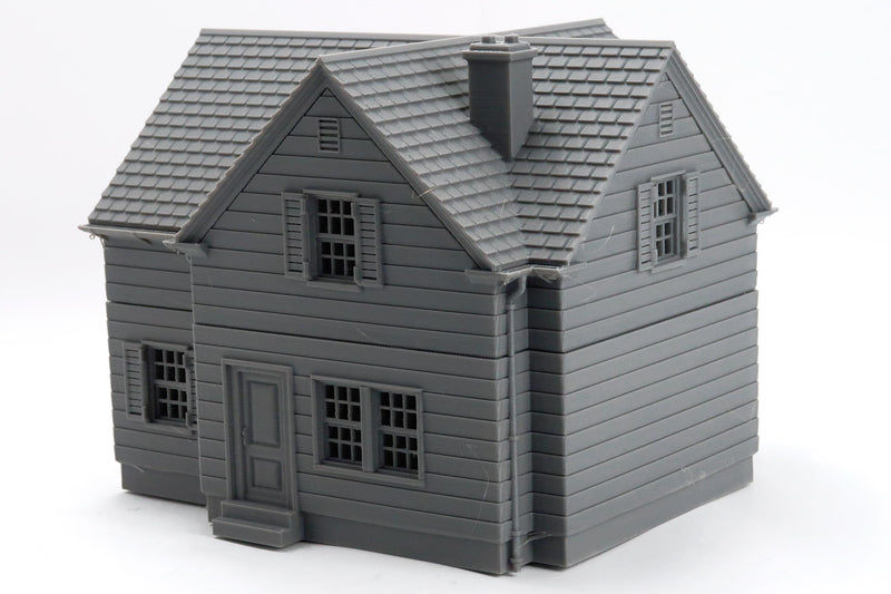 American Suburban House DS-01 - 3D Printed Miniature Wargaming Terrain