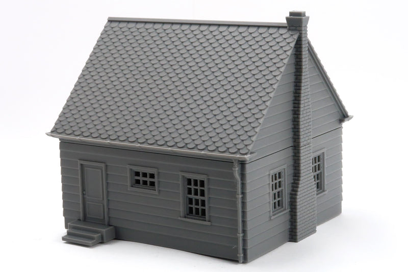 American Suburban House SS-01 - 3D Printed Miniature Wargaming Terrain