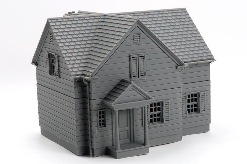 American Suburban House Set Volume 1 – Four Building Bundle - Miniature Wargaming Terrain