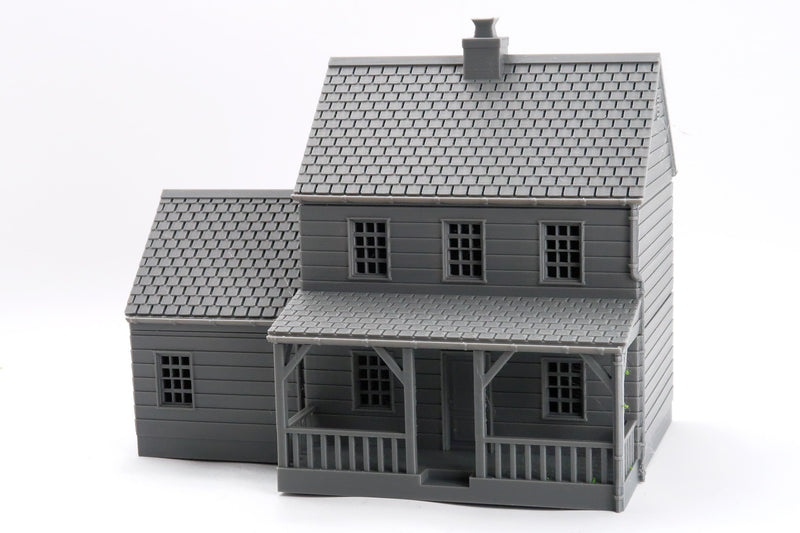 American Suburban House Set Volume 1 – Four Building Bundle - Miniature Wargaming Terrain