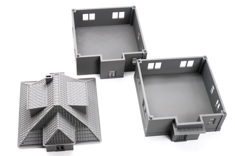 Fulda Cap West German Village House DS T3 - 3D Printed Miniature Cold War Era Wargaming Terrain 28mm / 20mm / 15mm Scale
