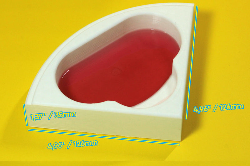 1:12 Scale Corner Bathtub | Modern Dollhouse Bathroom Furniture | 3D Printed Miniature Bathtub Made in Germany