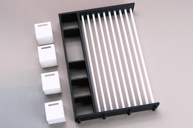Modern Room Divider | 1:12 Scale Dollhouse Furniture | 3D Printed Miniature Partition with Storage